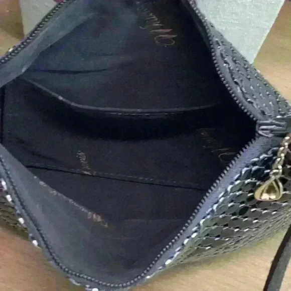 Whiting & Davis Vintage Black Metal Mesh Evening Bag - Picture 5 of 7